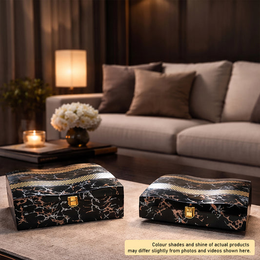 Set of 2 Pieces : (S2-1,P001,BlkMrbl)