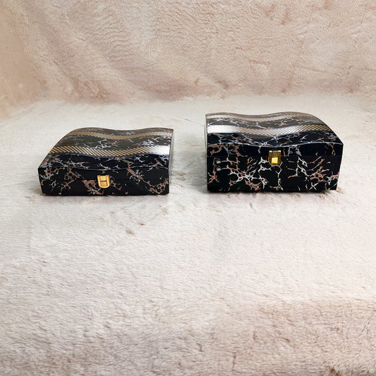 Set of 2 Pieces : (DN2-001-BlkMrbl)