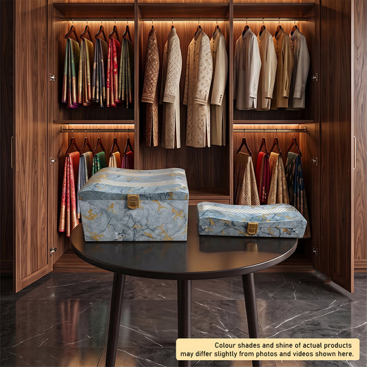 Set of 2 Pieces : (S2-2 P001,GreyMrbl)