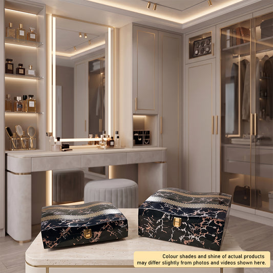 Set of 2 Pieces : (S2-1,P001,BlkMrbl)