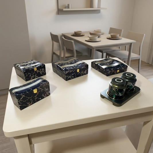 Set of 5 Pieces : (S01,P001,BlkMrbl)