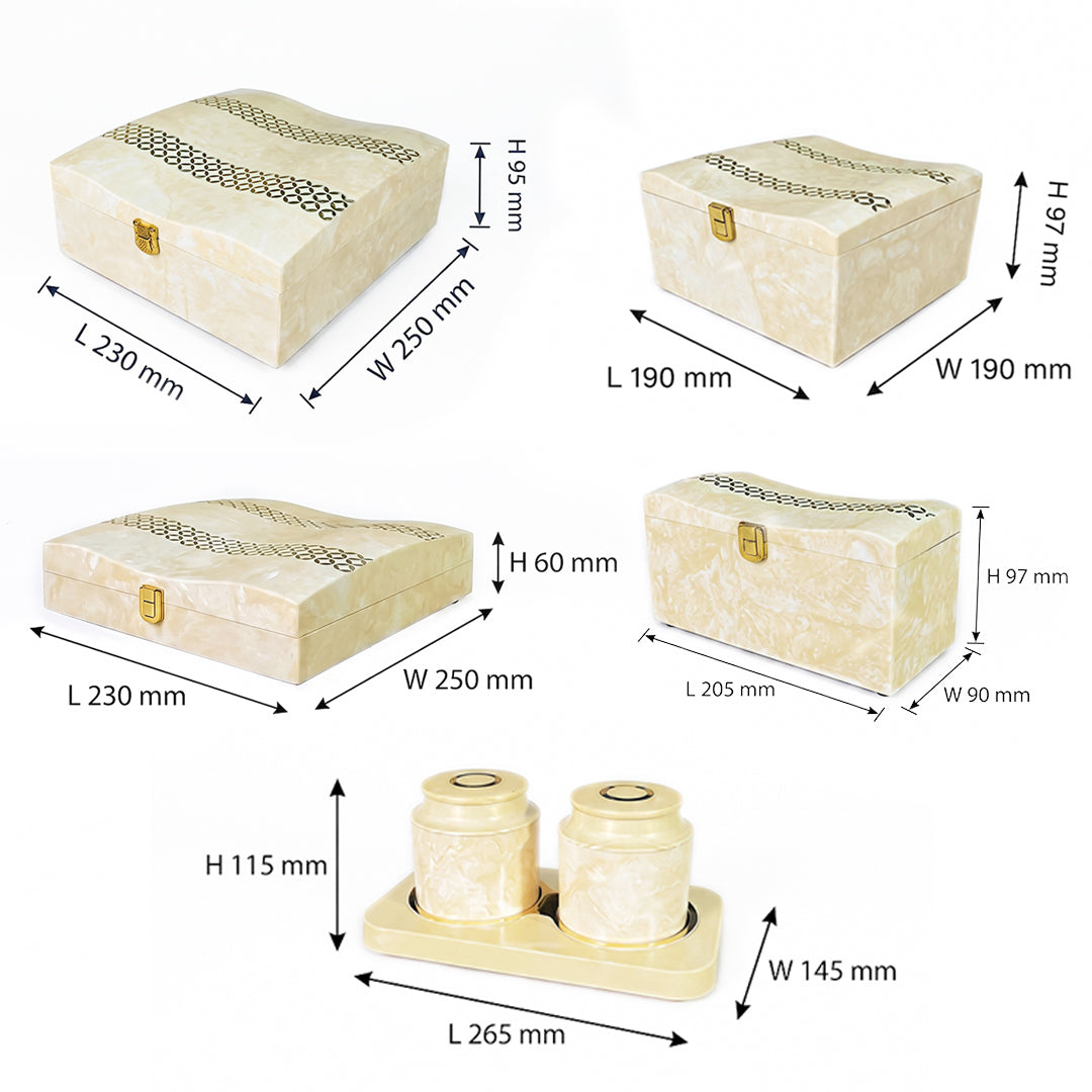 Set of 5 Pieces : (S5-3,P001,IvryMrb)
