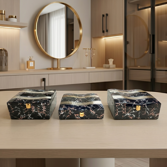 Set of 3 Pieces : (S01,P001,BlkMrbl)