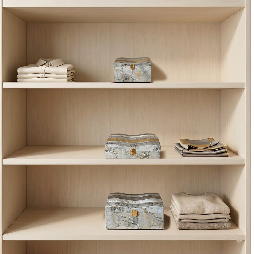 Set of 3 Pieces : (S01,P001,GreyMrbl)