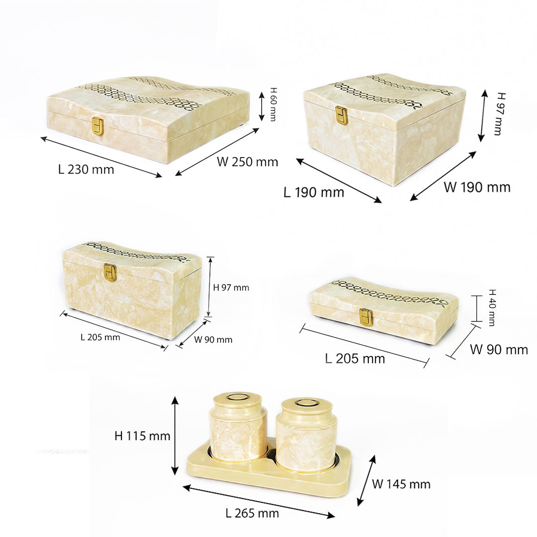 Set of 5 Pieces : (S5-3,P001,IvryMrb)