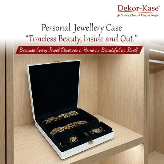 Luxury Personal Jewellery Case (Ivory)