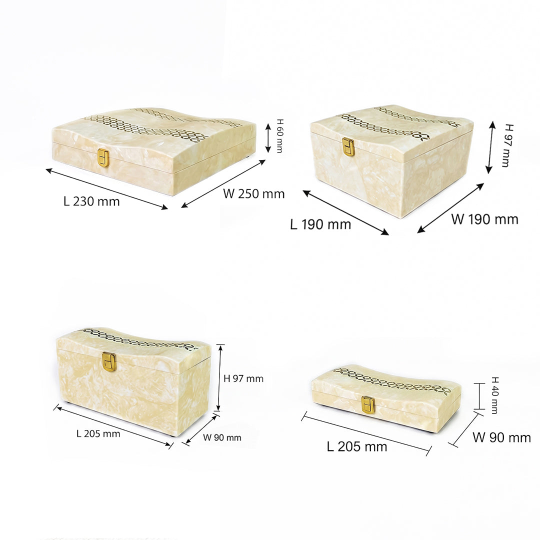 Set of 4 Pieces : (S4-2,P001,IvryMrb)