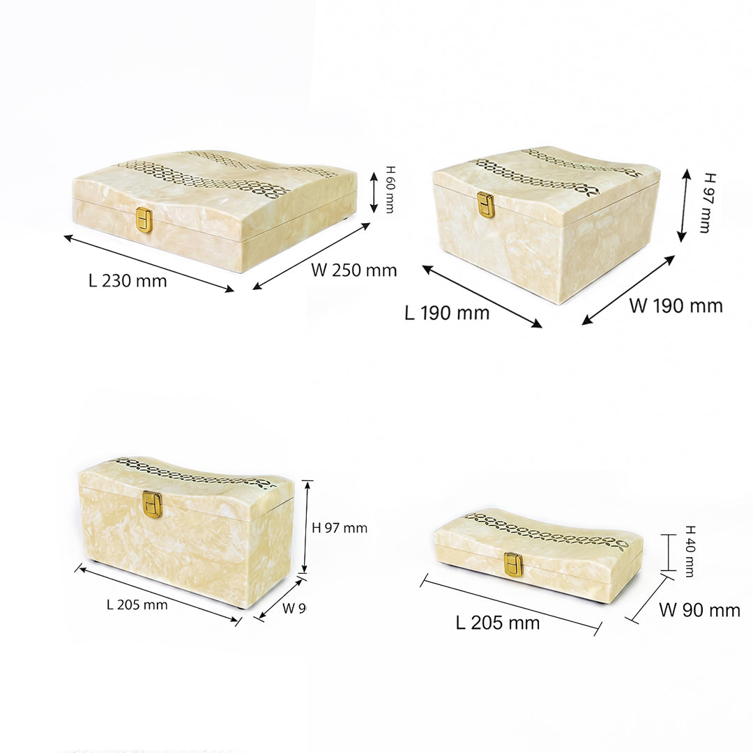 Set of 4 Pieces : (S4-2,P001,IvryMrb)