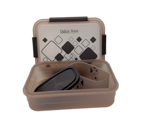 Plastic Lunch Box-Blue (Set of 2 pcs : 1 "Clip On"SB-H45 + 1 "Mini"SB-H44 )