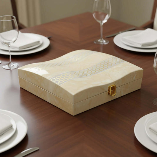 Luxury Cutlery Case (Ivory)