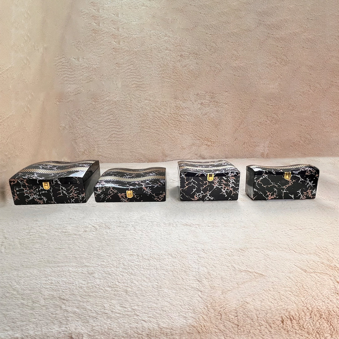 Set of 4 Pieces : (S01,P001,BlkMrbl)