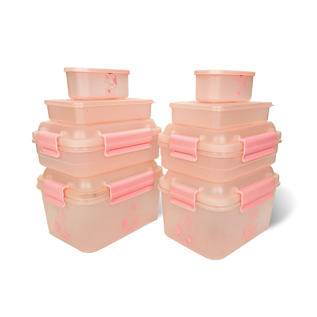 Kitchen Storage Container Set of 8 pcs (2"Clip On"SB-H90) + (2"Clip On"SB-H45) + (2"Elegant"SB-H25) + (2"Mini"SB-H44)