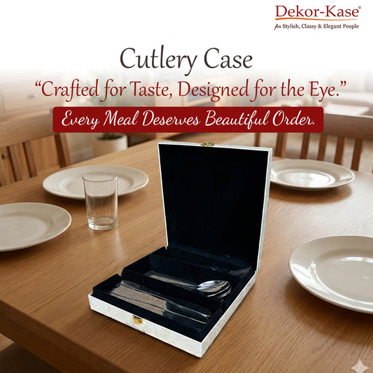 Luxury Cutlery Case (Ivory)