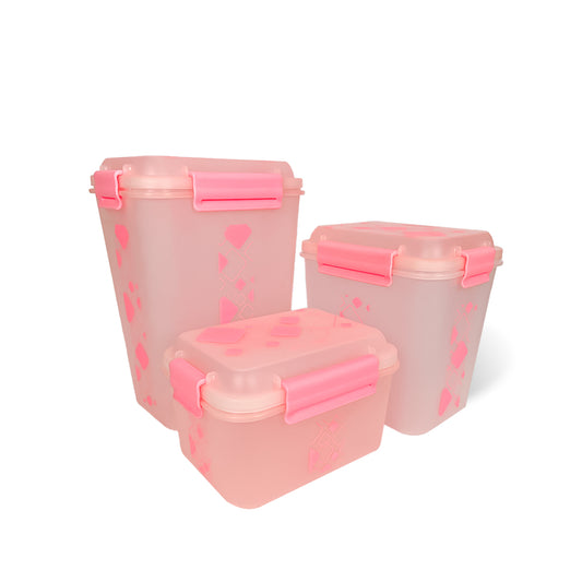 Airtight Kitchen Storage Container Set – 3 pcs (4700 ml, 3400 ml, 1900 ml) | BPA-Free | Food Grade | Dry Food & Grain Organizer