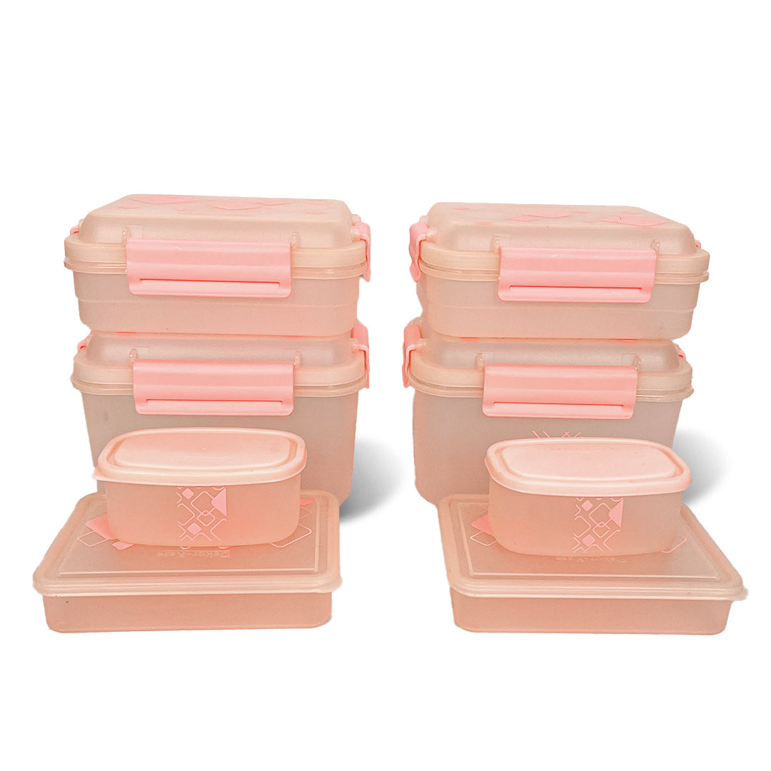 Kitchen Storage Container Set of 8 pcs (2"Clip On"SB-H90) + (2"Clip On"SB-H45) + (2"Elegant"SB-H25) + (2"Mini"SB-H44)