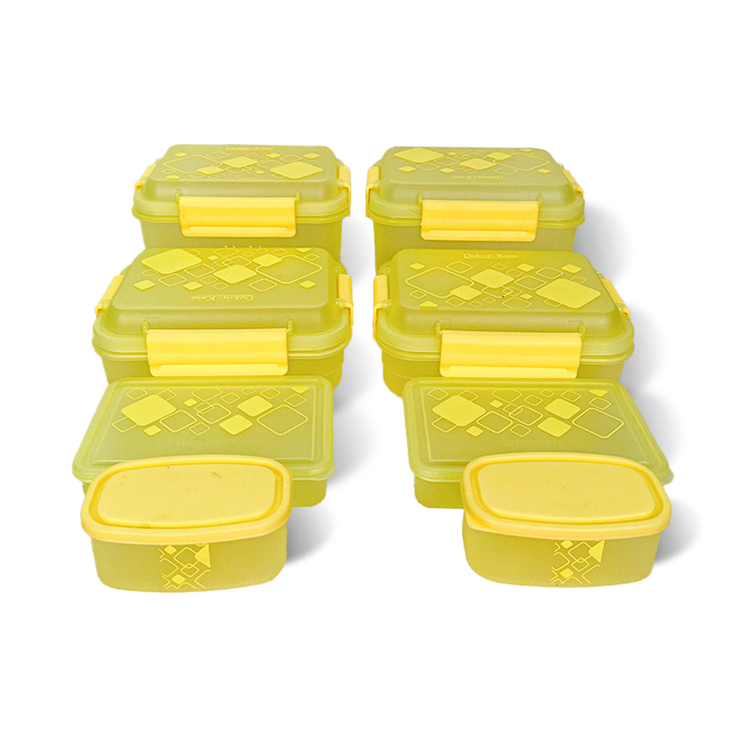 Kitchen Storage Container Set of 8 pcs (2"Clip On"SB-H90) + (2"Clip On"SB-H45) + (2"Elegant"SB-H25) + (2"Mini"SB-H44)