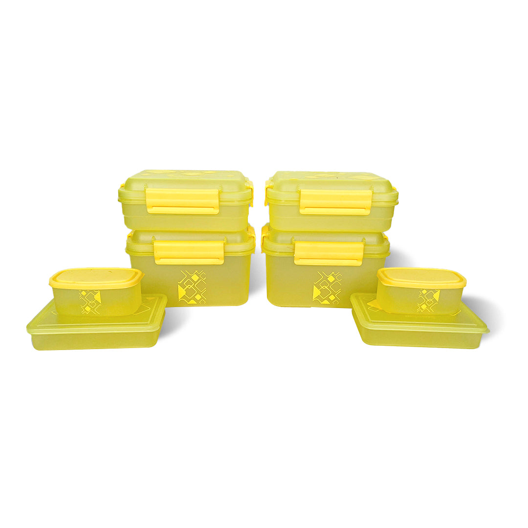 Kitchen Storage Container Set of 8 pcs (2"Clip On"SB-H90) + (2"Clip On"SB-H45) + (2"Elegant"SB-H25) + (2"Mini"SB-H44)