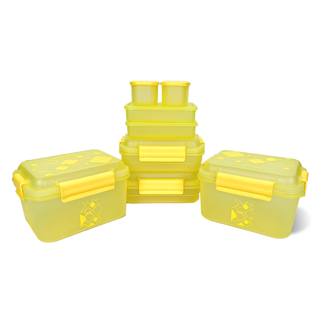 Kitchen Storage Container Set of 8 pcs (2"Clip On"SB-H90) + (2"Clip On"SB-H45) + (2"Elegant"SB-H25) + (2"Mini"SB-H44)