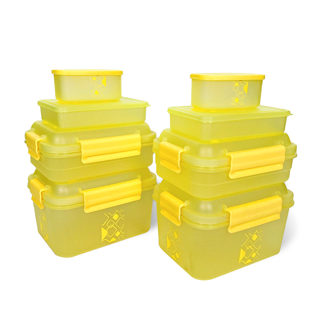 Kitchen Storage Container Set of 8 pcs (2"Clip On"SB-H90) + (2"Clip On"SB-H45) + (2"Elegant"SB-H25) + (2"Mini"SB-H44)