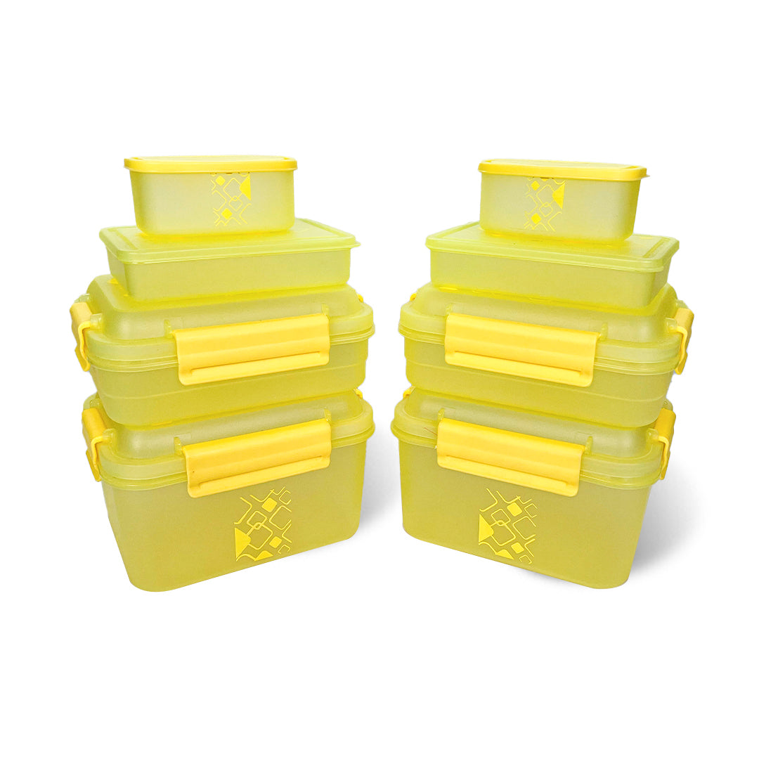 Kitchen Storage Container Set of 8 pcs (2"Clip On"SB-H90) + (2"Clip On"SB-H45) + (2"Elegant"SB-H25) + (2"Mini"SB-H44)