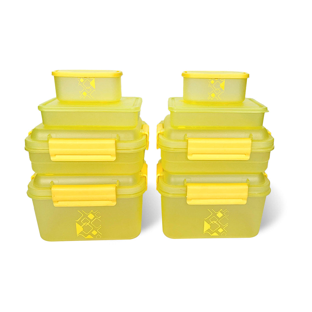 Kitchen Storage Container Set of 8 pcs (2"Clip On"SB-H90) + (2"Clip On"SB-H45) + (2"Elegant"SB-H25) + (2"Mini"SB-H44)