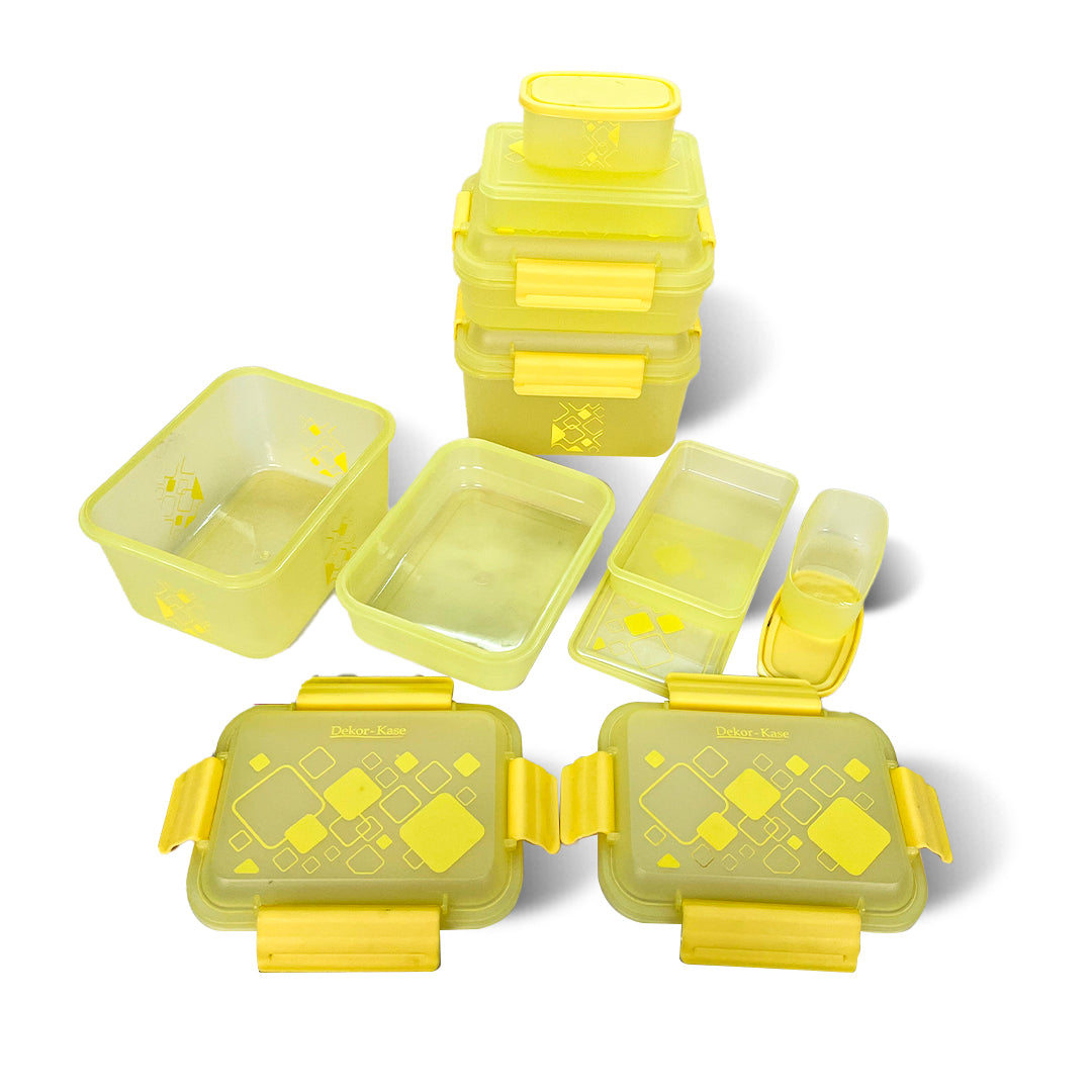 Kitchen Storage Container Set of 8 pcs (2"Clip On"SB-H90) + (2"Clip On"SB-H45) + (2"Elegant"SB-H25) + (2"Mini"SB-H44)