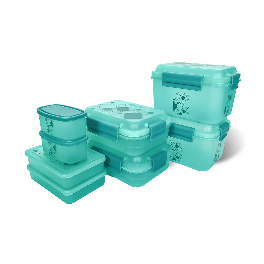 Kitchen Storage Container Set of 8 pcs (2"Clip On"SB-H90) + (2"Clip On"SB-H45) + (2"Elegant"SB-H25) + (2"Mini"SB-H44)