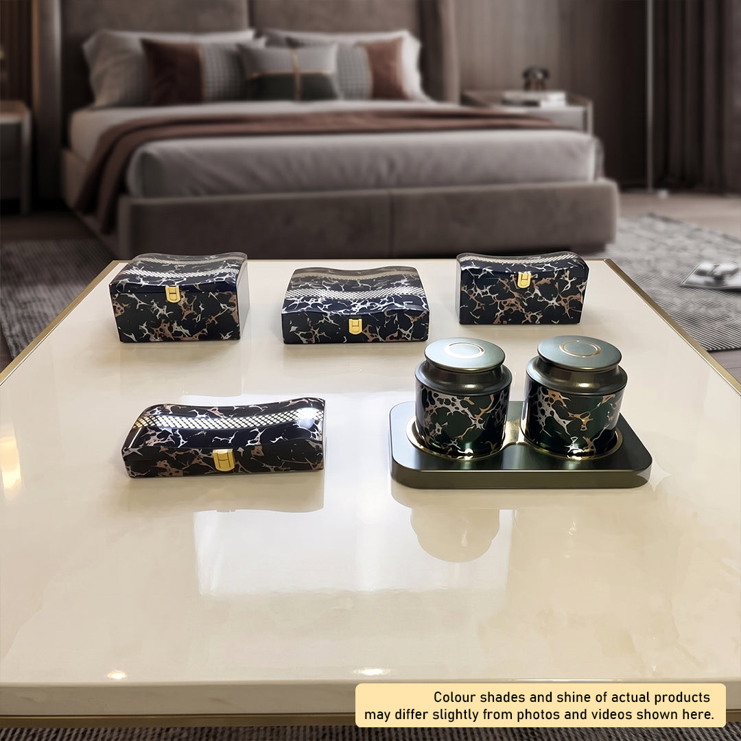 Set of 5 Pieces : (S5-3,P001,BlkMrbl)