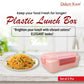 Plastic Lunch Box-Blue (Set of 2 pcs : 1 "Clip On"SB-H45 + 1 "Mini"SB-H44 )