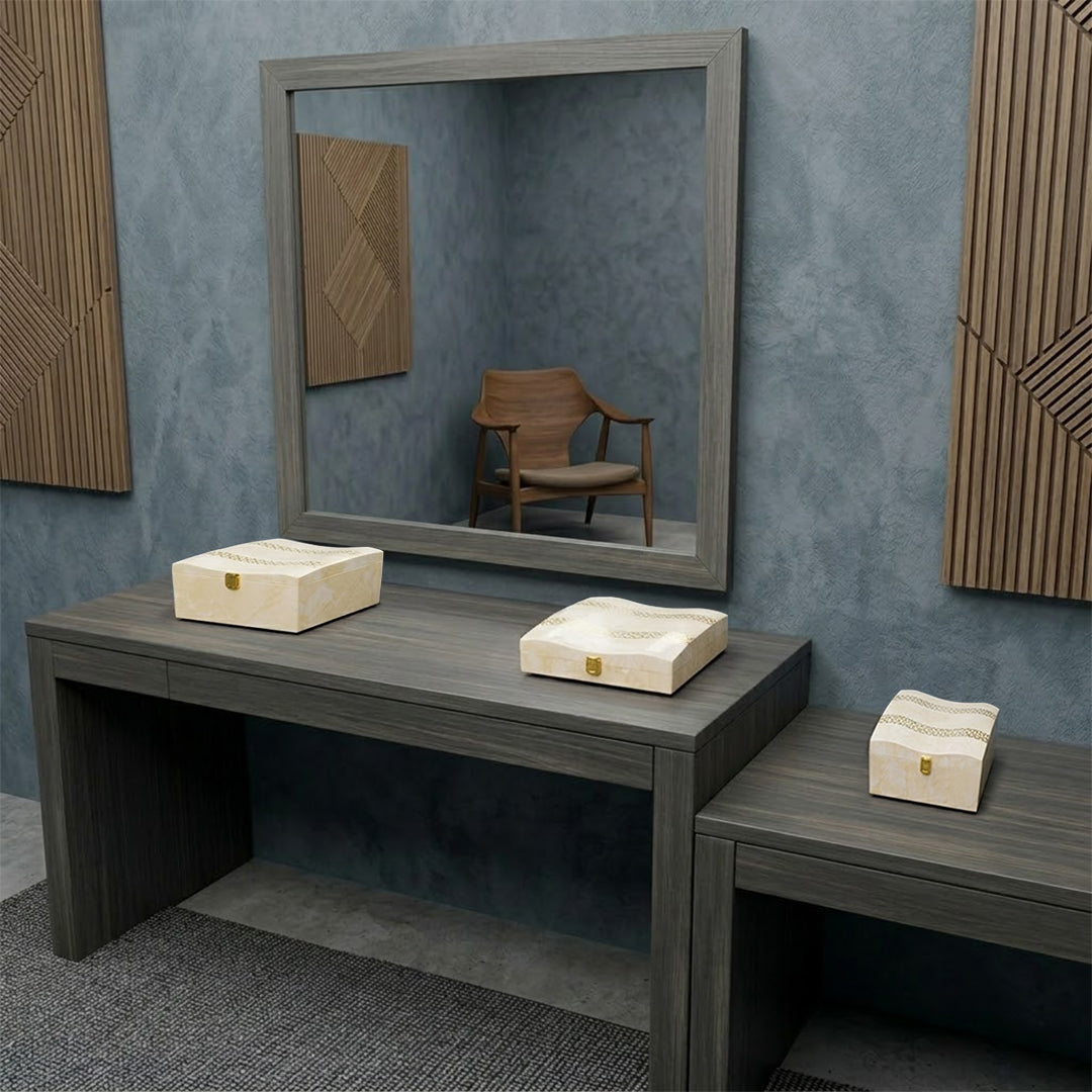 Set of 3 Pieces :  (S01,P001,IvryMrbl)