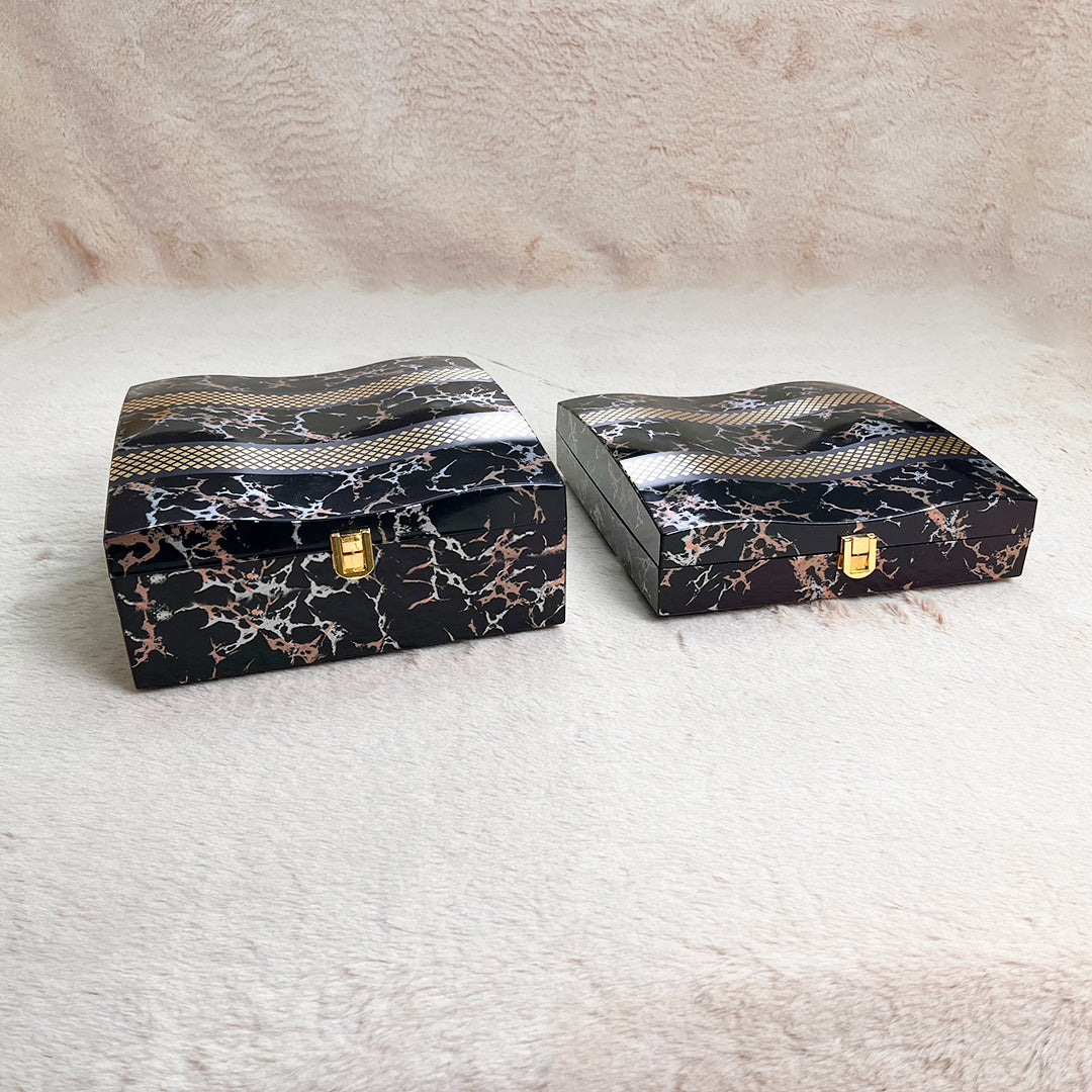 Set of 2 Pieces : (YG2-001-BlkMrbl)