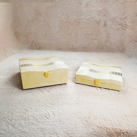 Set of 2 Pieces :  (YG2-001-IvryMrbl)