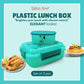 Plastic Lunch Box-Blue (Set of 2 pcs : 1 "Clip On"SB-H45 + 1 "Mini"SB-H44 )