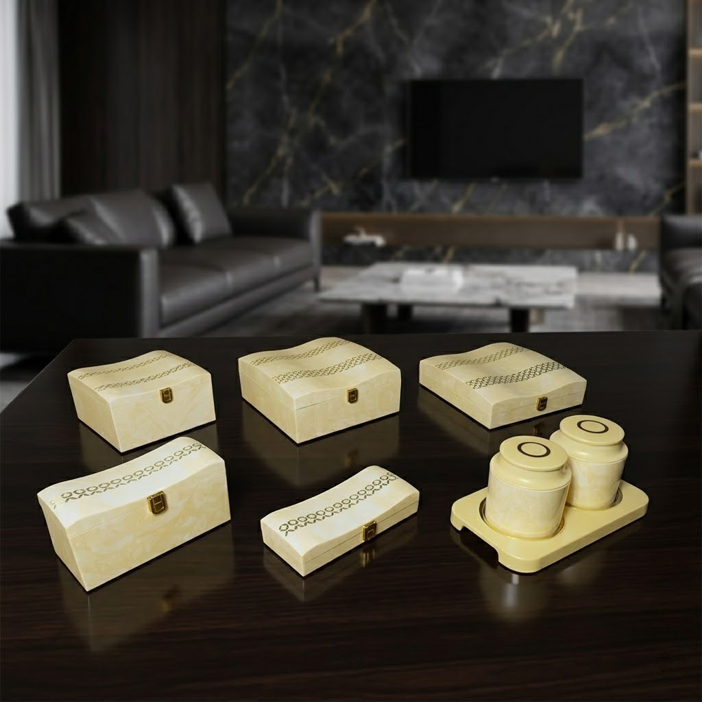 Set of 6 Pieces : (S01,P001,IvryMrbl)