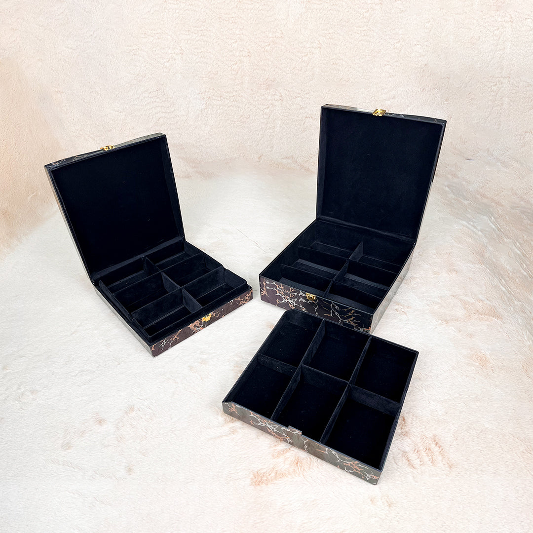 Set of 2 Pieces : (S01,P001,BlkMrbl)