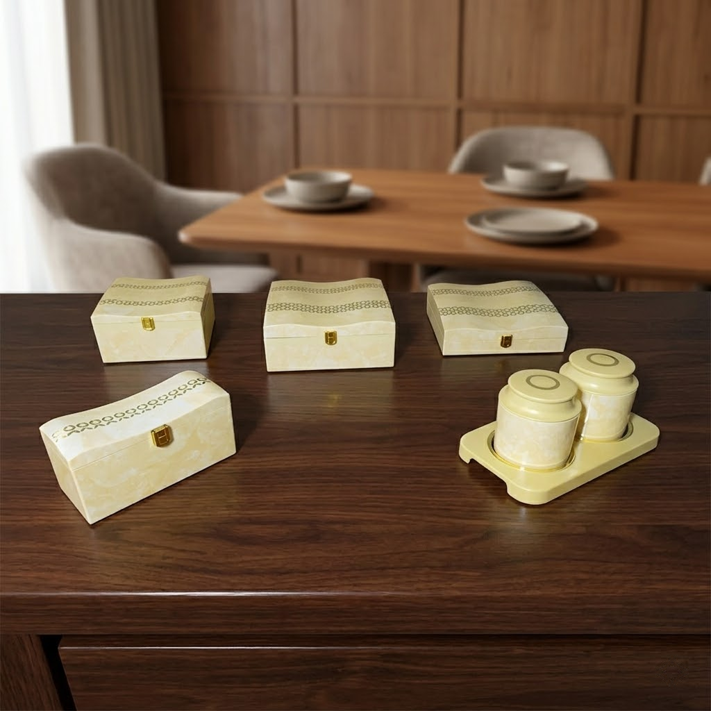 Set of 5 Pieces : (S01,P001,IvryMrbl)