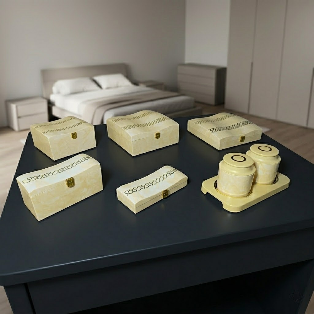 Set of 6 Pieces : (S01,P001,IvryMrbl)