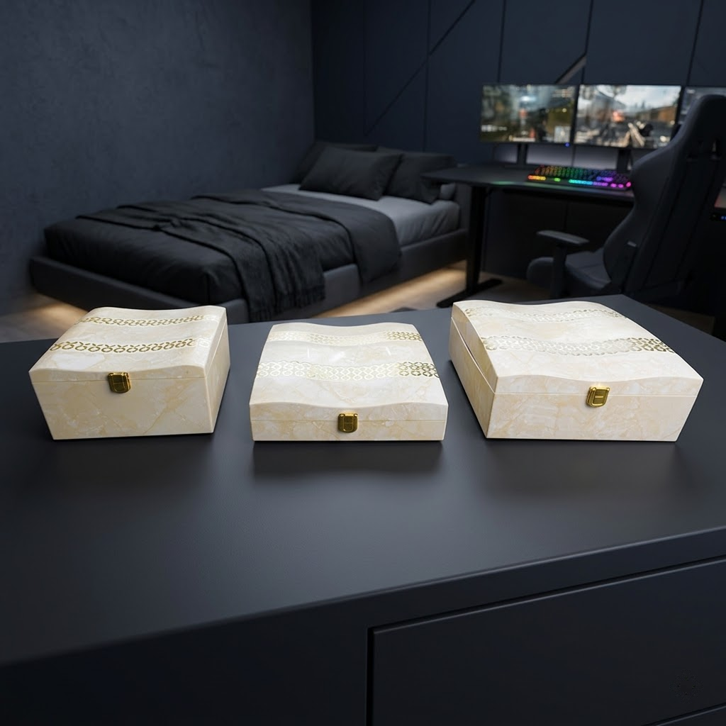 Set of 3 Pieces : (S01,P001,IvryMrbl)