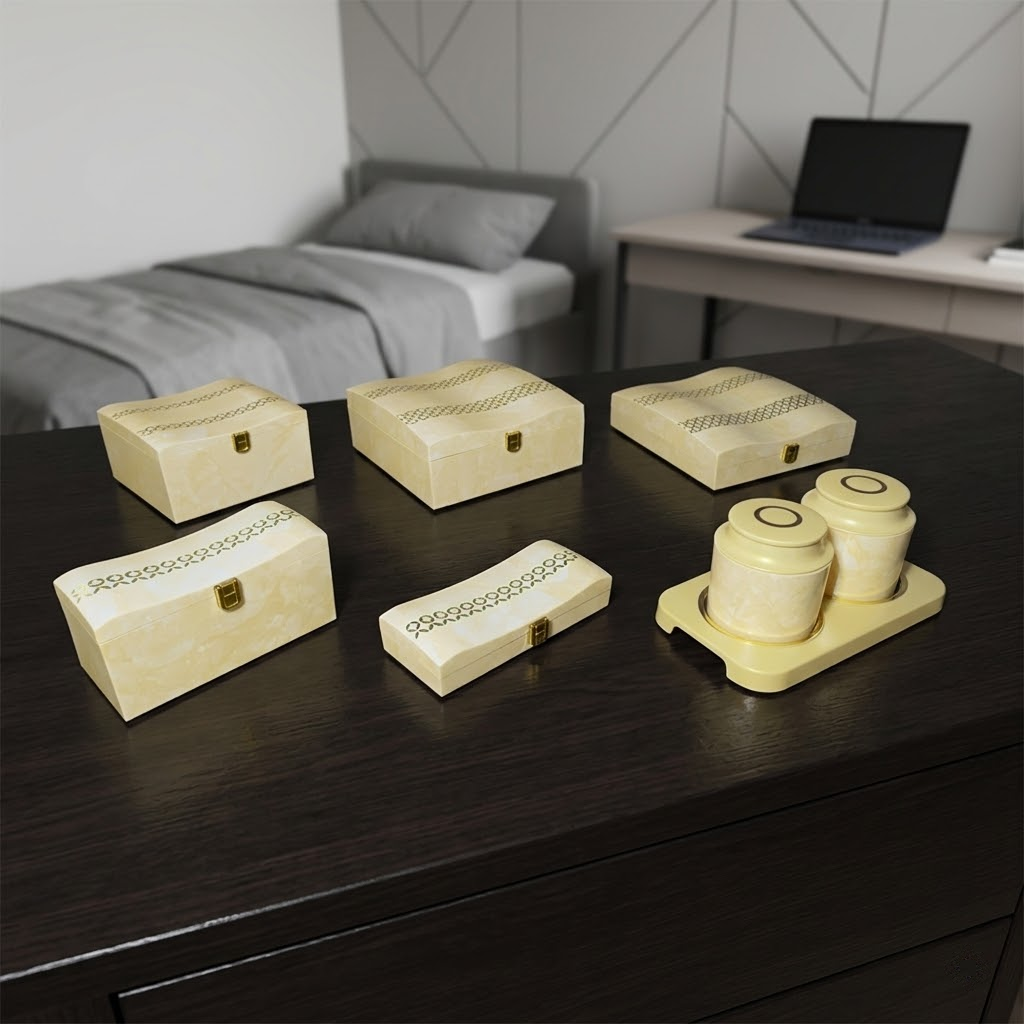 Set of 6 Pieces : (S01,P001,IvryMrbl)