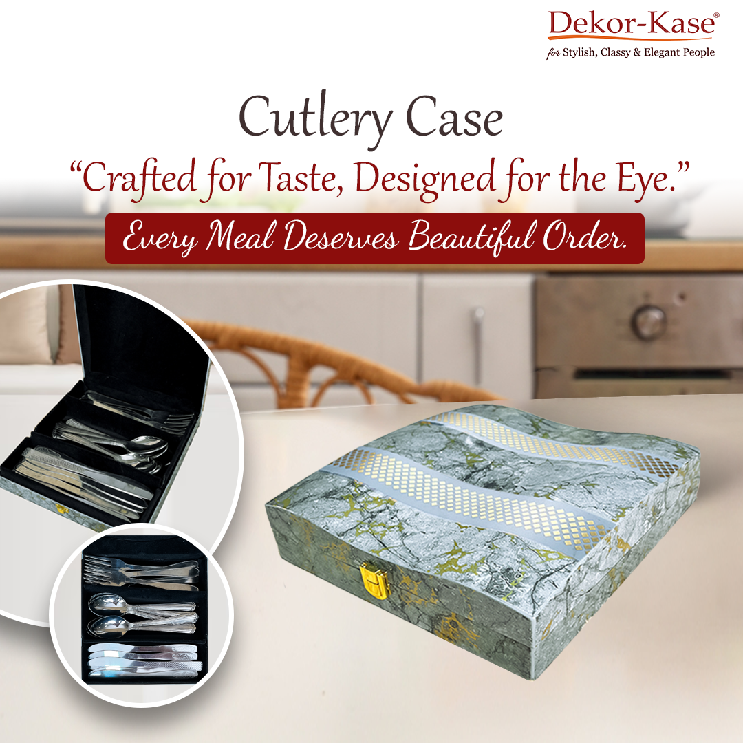 Luxury Cutlery Case (Grey)