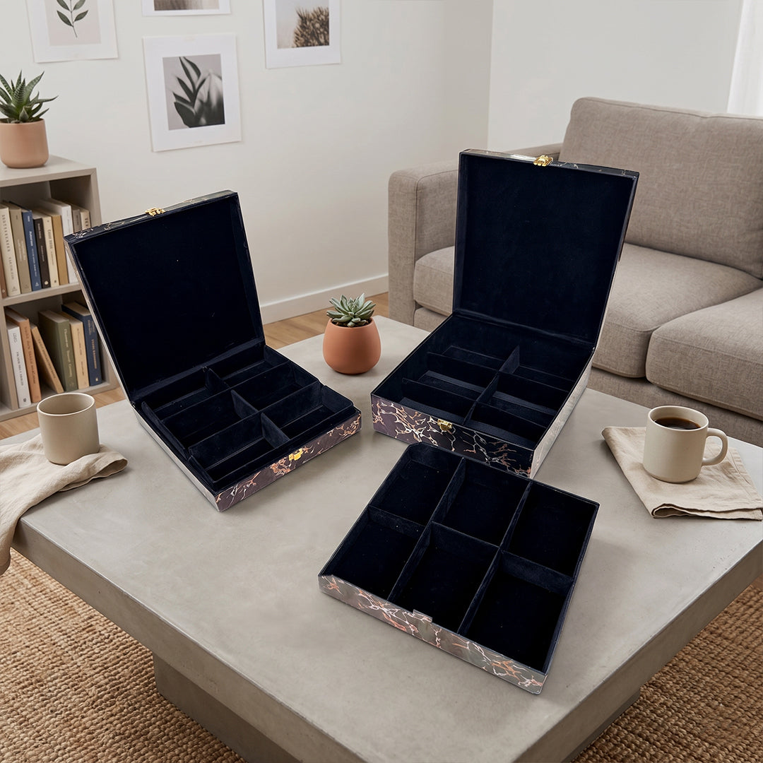 Set of 2 Pieces : (S01,P001,BlkMrbl)