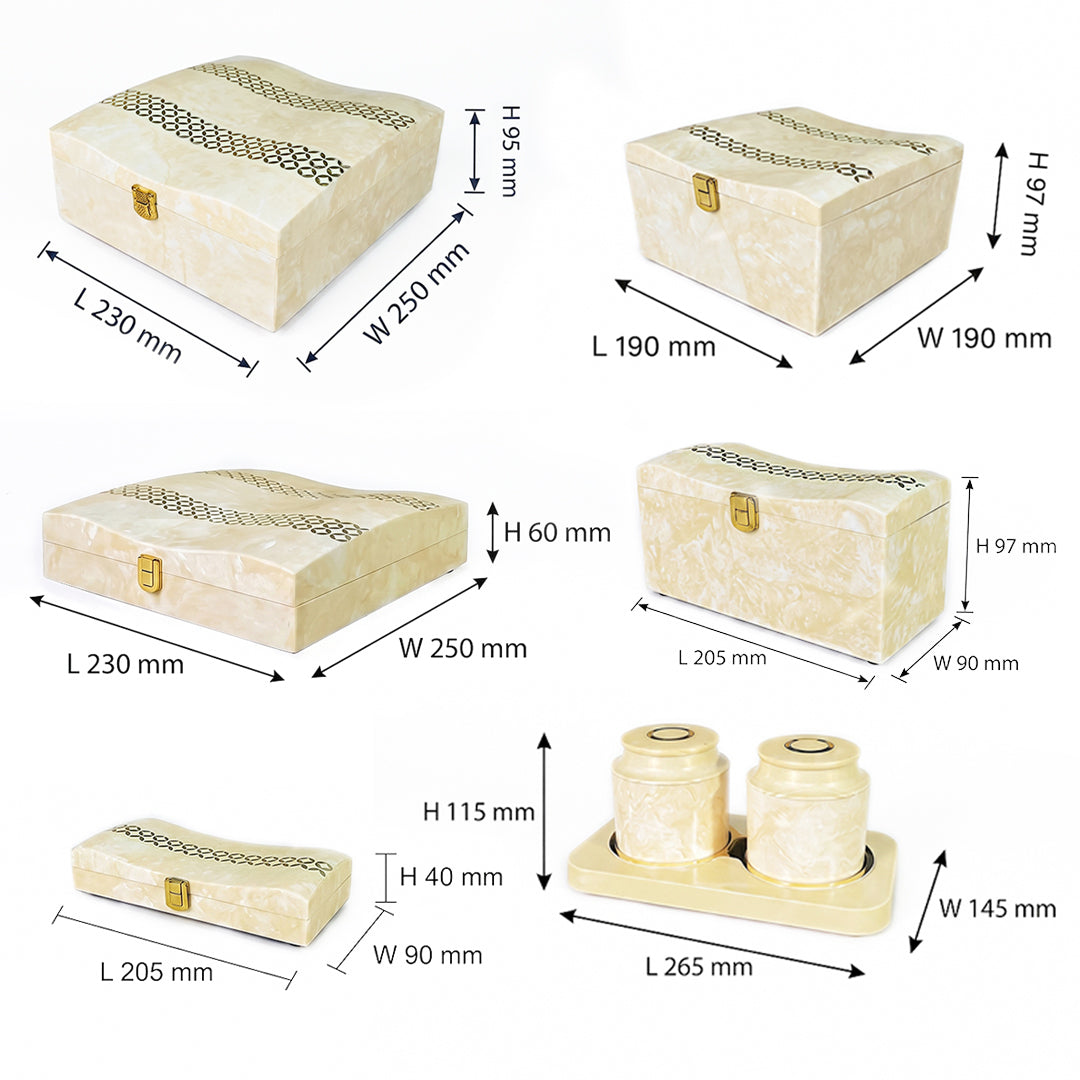 Set of 6 Pieces : (S6-1,P001,IvryMrb)
