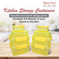 Kitchen Storage Container Set of 8 pcs (2"Clip On"SB-H90) + (2"Clip On"SB-H45) + (2"Elegant"SB-H25) + (2"Mini"SB-H44)