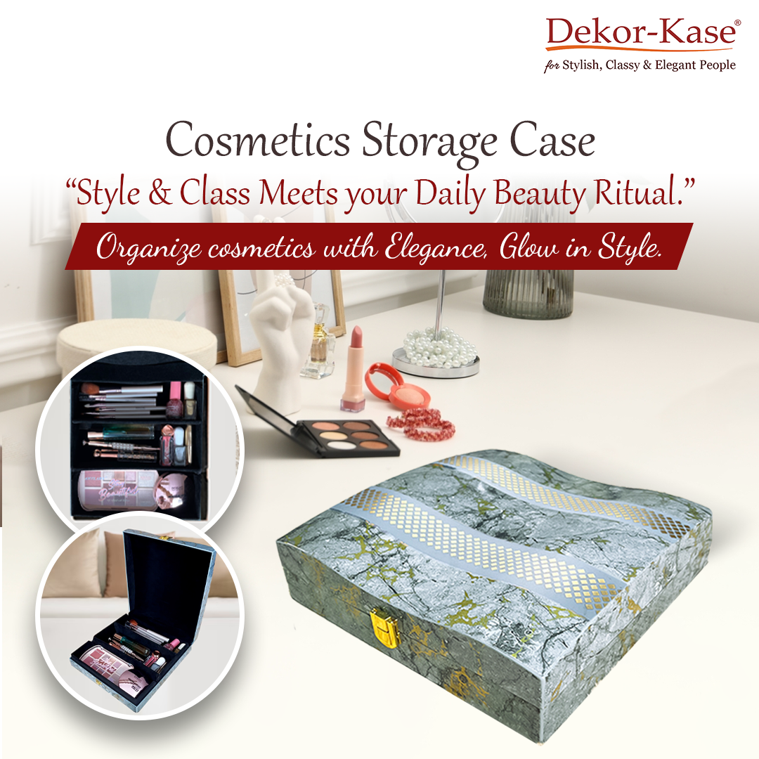 Luxury Cosmetic Case (Grey)