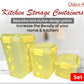 Airtight Kitchen Storage Container Set – 3 pcs (4700 ml, 3400 ml, 1900 ml)