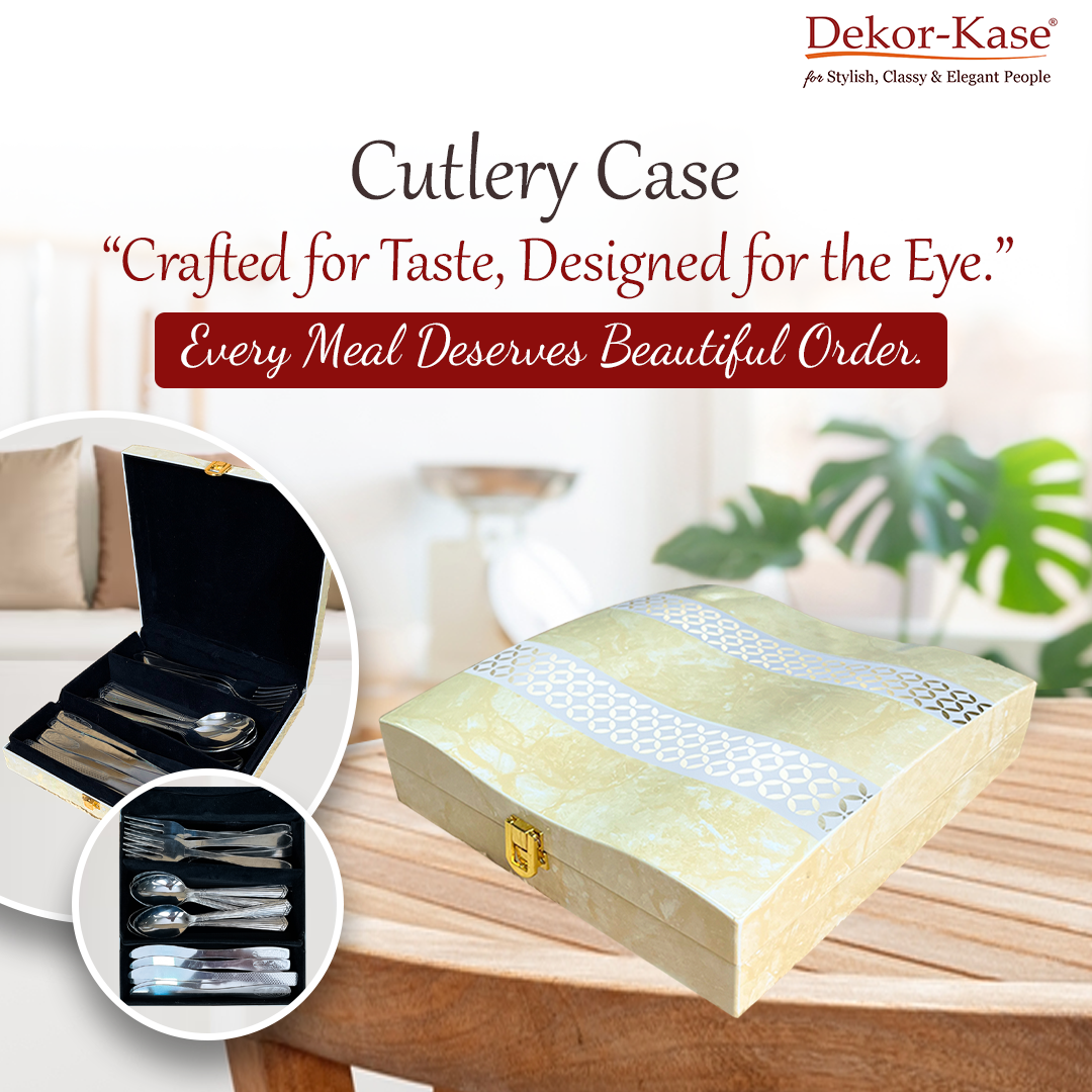 Luxury Cutlery Case (White)