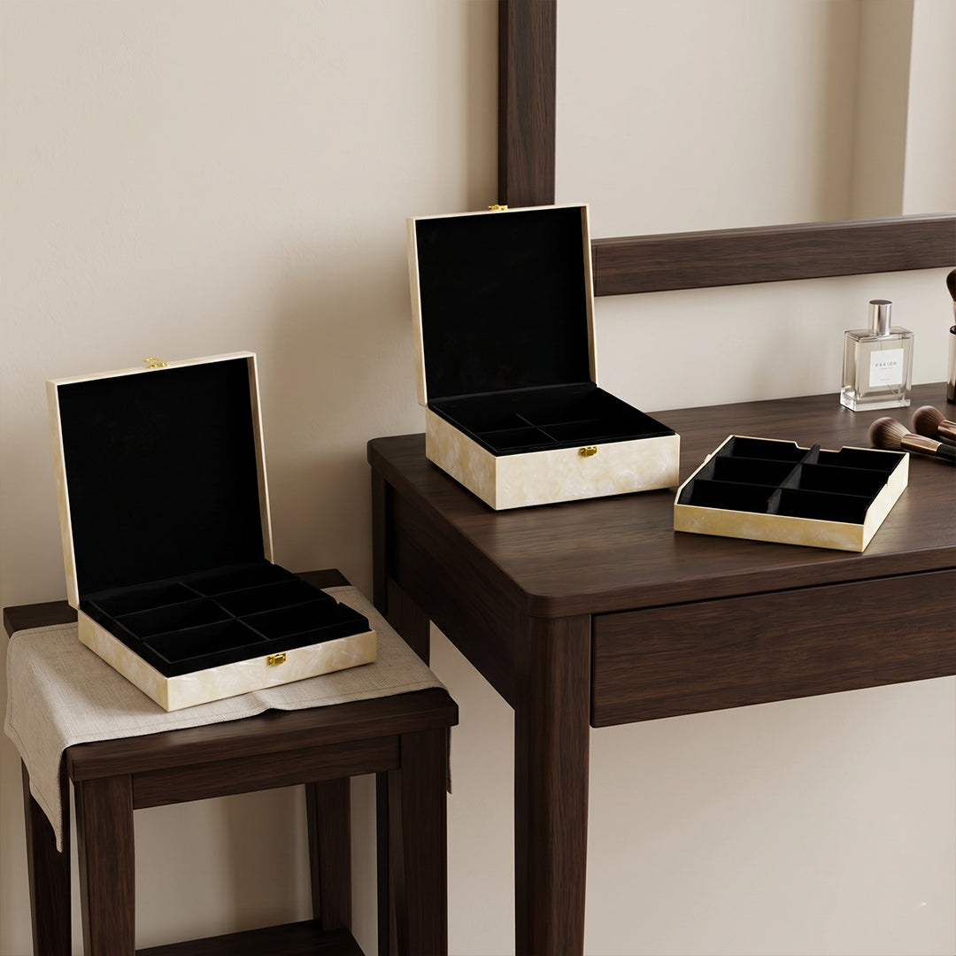 Set of 2 Pieces :  (DR2-001-IvryMrbl)