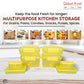 Kitchen Storage Container Set of 8 pcs (2"Clip On"SB-H90) + (2"Clip On"SB-H45) + (2"Elegant"SB-H25) + (2"Mini"SB-H44)