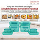 Kitchen Storage Container Set of 8 pcs (2"Clip On"SB-H90) + (2"Clip On"SB-H45) + (2"Elegant"SB-H25) + (2"Mini"SB-H44)