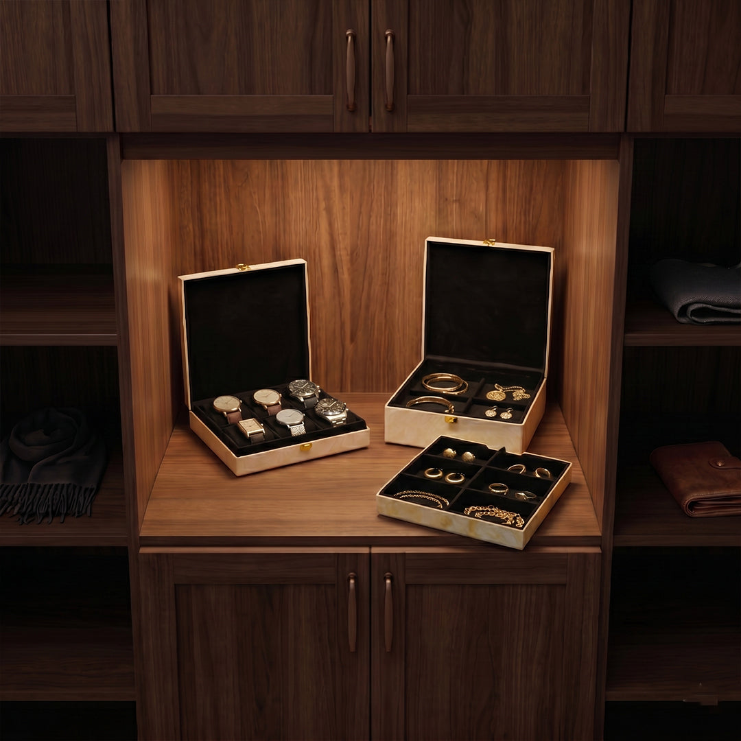 Set of 2 Pieces :  (WR2-001-IvryMrbl)